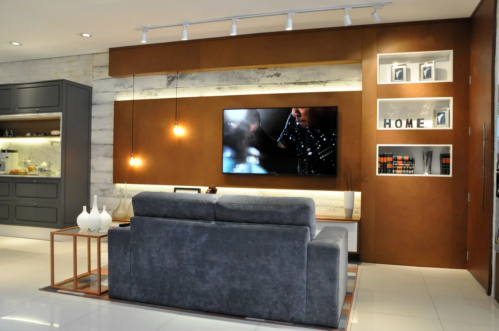 Painel de living com nichos