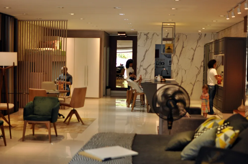 Ambiente integrado no showroom